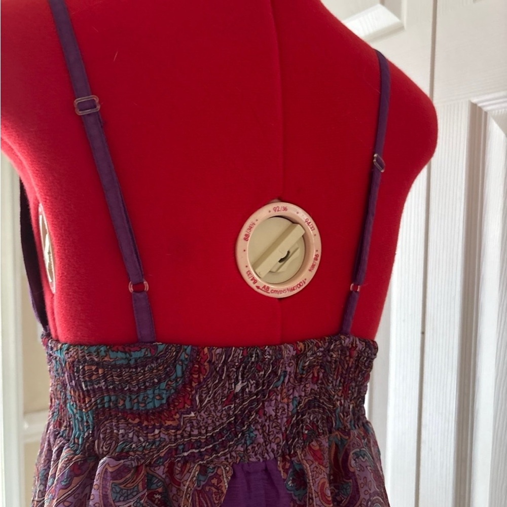 Purple Ruched Halter Maxi Dress - Picture 4 of 6